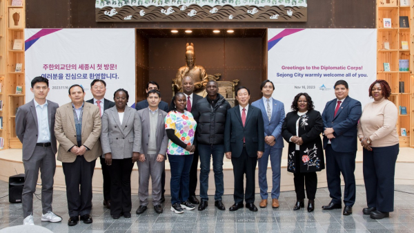 세계 14개국 주한외교단 초청 팸투어 단체사진