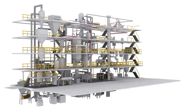 한국에너지기술연구원 화암캠퍼스 가스화플랜트 3D 모델