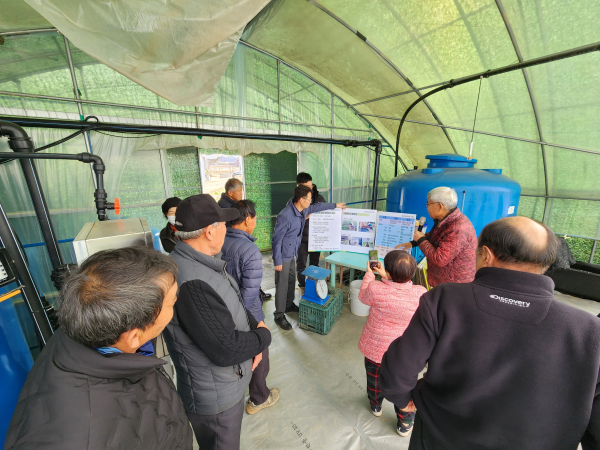 양념채소 국낸육성 품종보급 시범사업(마늘파종기 작동원리 설명 대호지면)