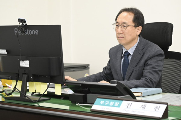 전재현 중구청장 권한대행 집무실 사진