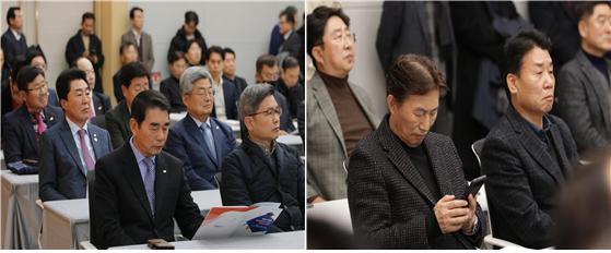 최문규 대전건설협회 회장, 이평원 초원종합건설 대표, 박경하 인하건설 대표