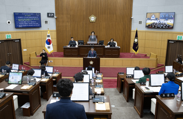 제279회 제2차 정례회 제2차 본회의 개의 모습