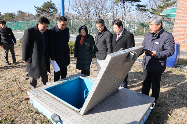 안산배수지 방문 모습