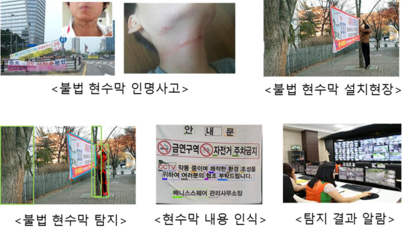 불법 현수막 탐지 개념도
