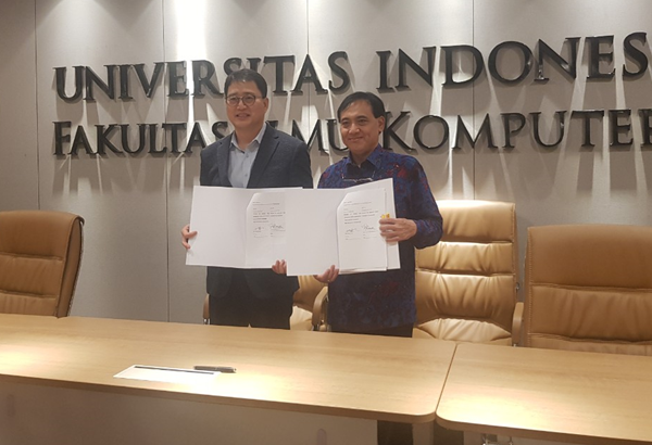 KISTI 과학기술디지털융합본부-인도네시아 대학교 컴퓨터과학 MOA 체결식