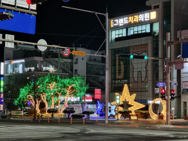 야간경관조명 모습