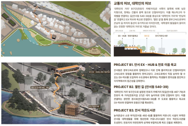 공공디자인발표 사례_교통의 허브 대학인의 허브 안서동 수변공원