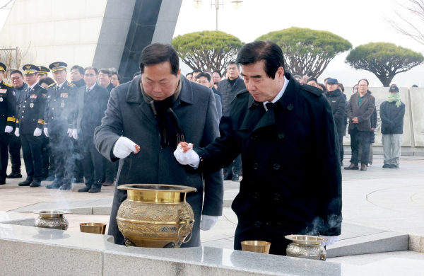 2024년 갑진년 신년 참배 행사 모습