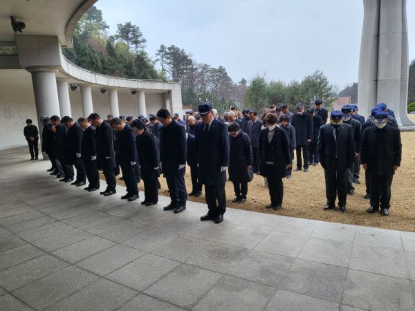 대전지방보훈청-대전보훈단체, 2024년 신년참배 모습