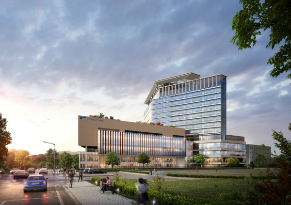 올해 완공 예정인 순천향대 천안병원 새병원 조감도/순천향대 천안병원 제공