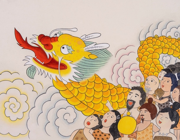 황지연 작가의 '용이 승천한다!'.