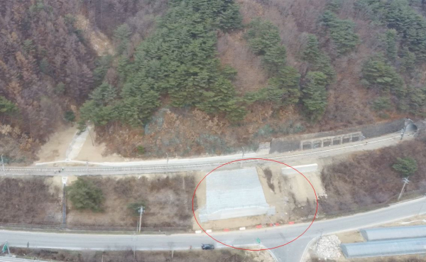 영동선 수해복구 현장 모습