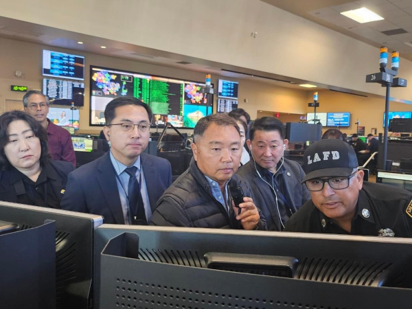 박희조 동구청장, LA비상관리센터 시찰