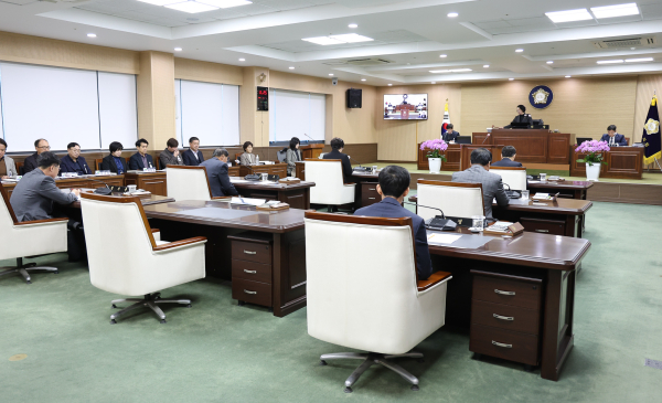 제296회 임시회 개회 모습