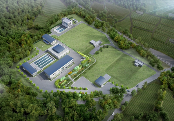 창동정수장 개량공사 조감도