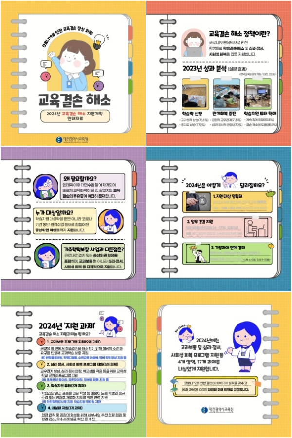 교육결손 해소 카드뉴스