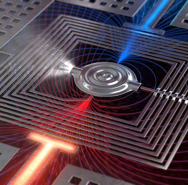 유도·탐지용 소형 복합 양자센서 모식도