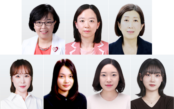 충남대학교 간호대학 송영신 교수와 충남대학교병원 마취통증의학과 간호사 6인