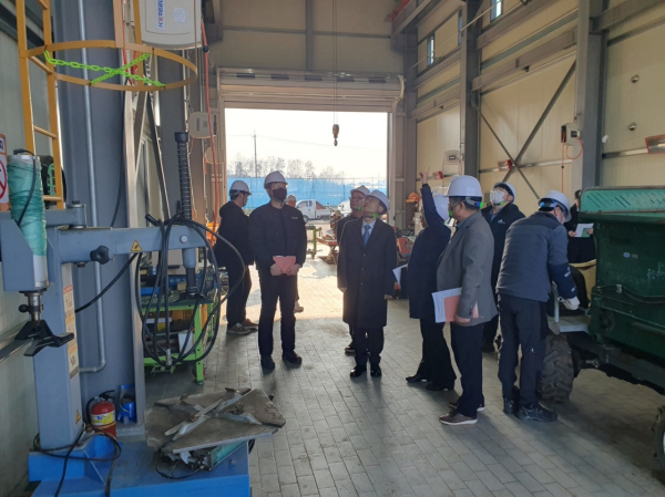 김하균 행정부시장, 위험물 관리 실태 현장 점검 모습