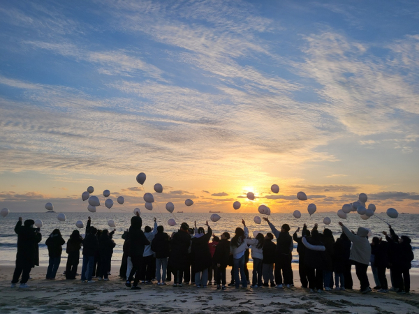 소원풍선 날리기 행사 모습