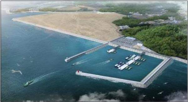 보령신항 준설토투기장 및 관리부두 조감도