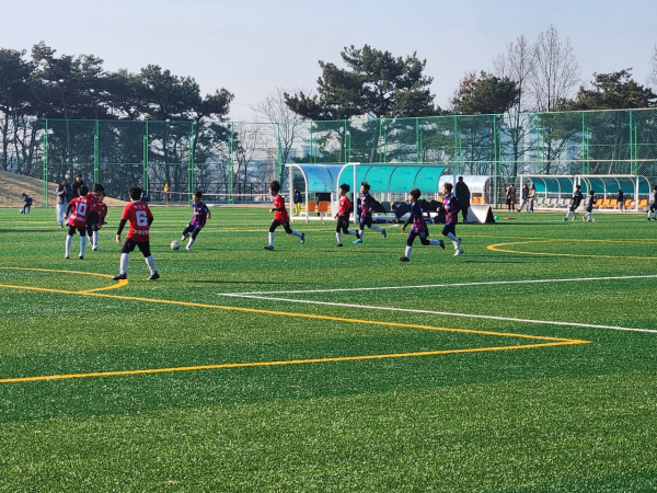 축구 전지훈련 모습