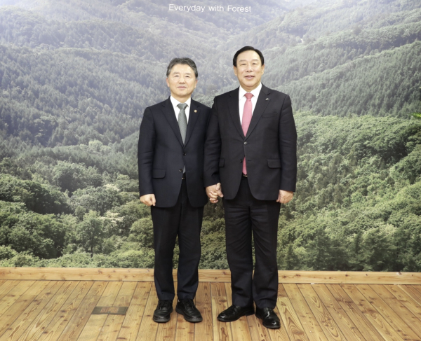 최민호 시장 남성현 산림청장 면담