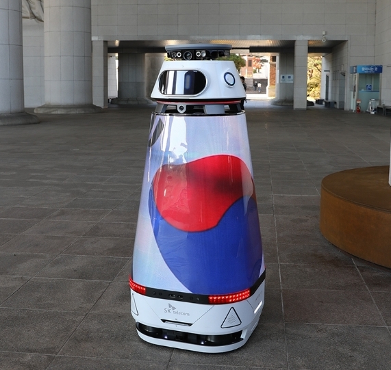 2023년 도입한 AI 미디어 로봇/독립기념관 제공