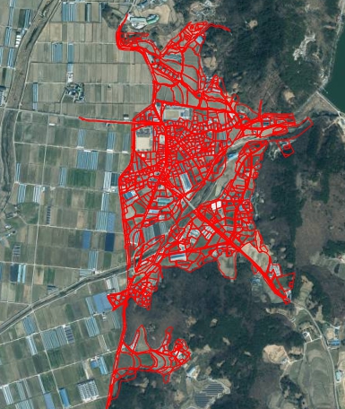지적재조사 완료, 계룡면 경천리 확정도면