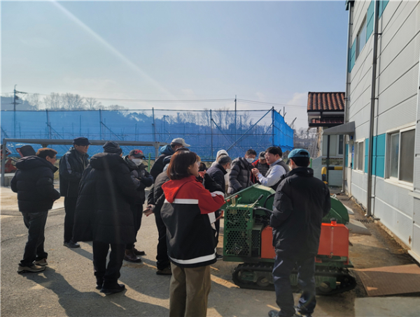 잔가지파쇄기 안전 교육