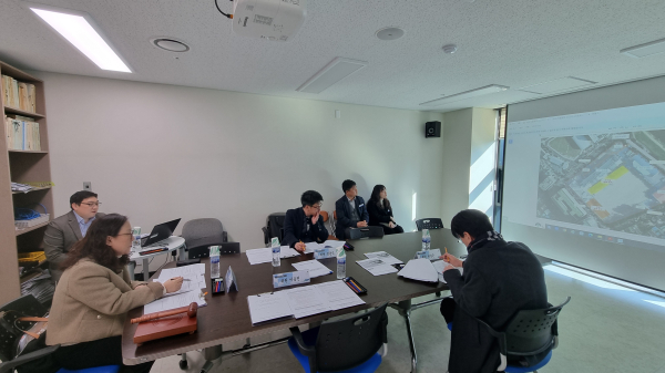 지난 16일, 대전교육청 공공건축심의위원회 심의 개최 모습