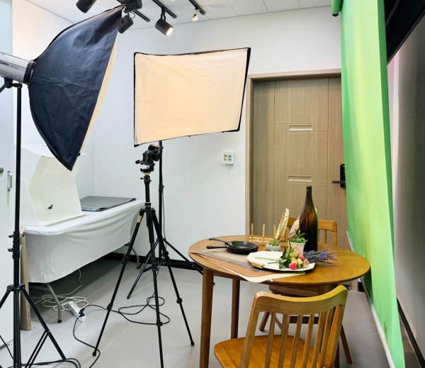 농산물 전용 스튜디오 모습.