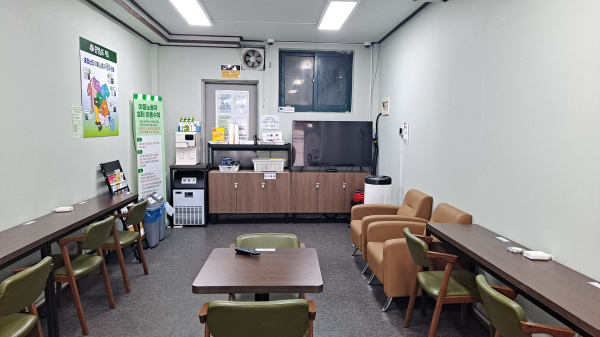 서산시 이동노동자 무인쉼터 내부 모습