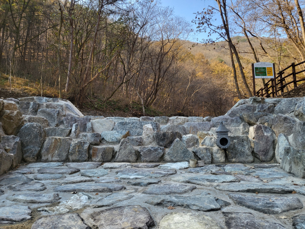 지난해 조성된 진산면 지방리 사방댐