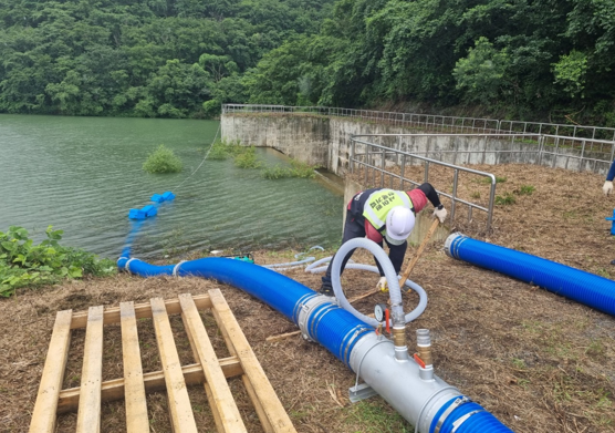 이동식 모듈형 사이펀 장치 사용 모습