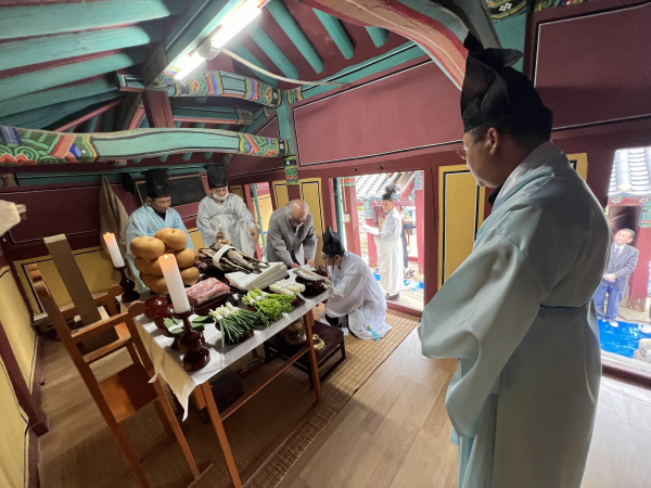 조선 충신 박신용 장군 추모 제향 봉행 모습