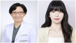 (좌)이은정 교수, (우) 박희주 학생