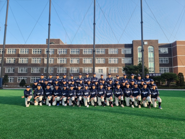 한밭중 야구부 단체사진