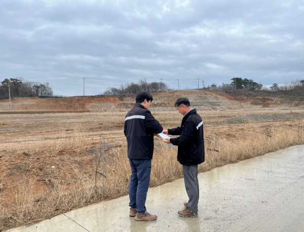 지난 28일 오남동 산24-2번지 일원에서 진행된 토석(토사)채취 허가지 일제 점검