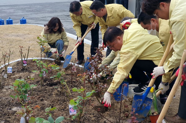 대전동부교육지원청 식목 행사 모습