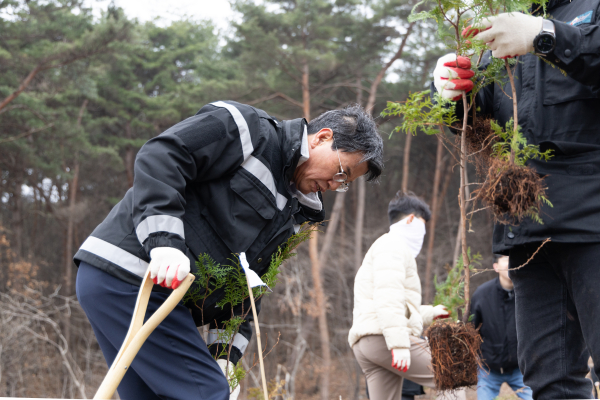 식목일 앞두고 편백 3천 그루 식재
