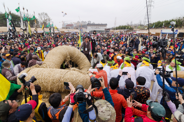 지난해 기지시줄다리기 축제 사진