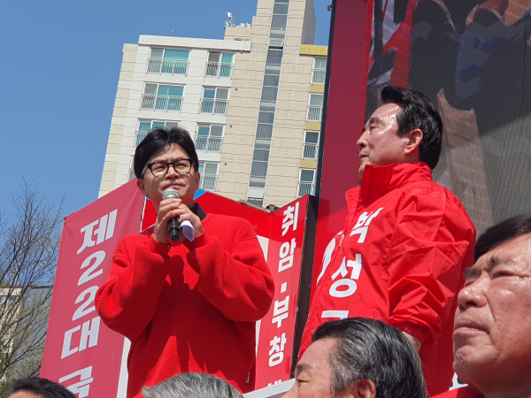 한동훈 위원장, 박성규 후보