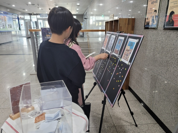 여행지 투표 모습