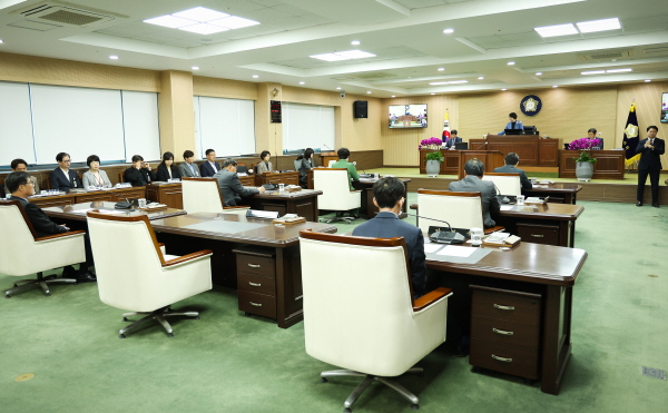 청양군의회, 제298회 임시회 개회 모습