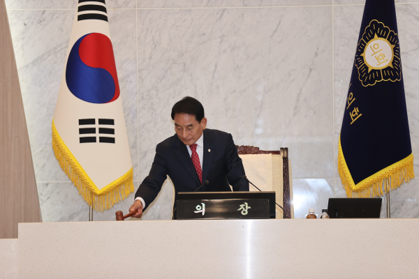 당진시의회, 2024년도 제109회 임시회 폐회식 모습