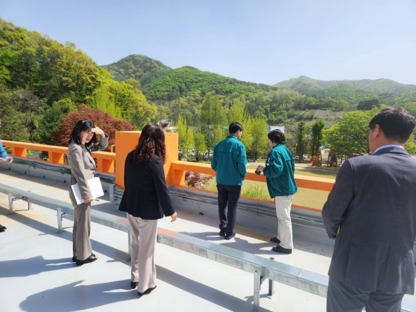 간부공무원 산업안전보건 통합 점검 모습