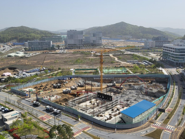 집현동(4-2생활권) 복합커뮤니티센터 현장 공사 모습