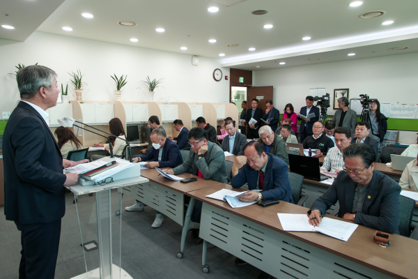 5월 정례브리핑 진행 모습