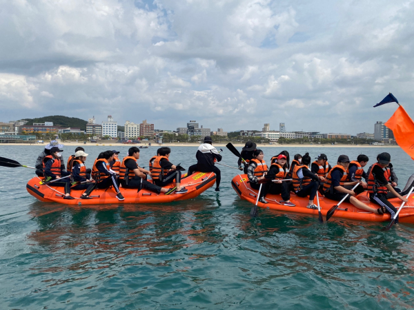 미래를 여는 청소년 리더 육성(해양 체험 모습)